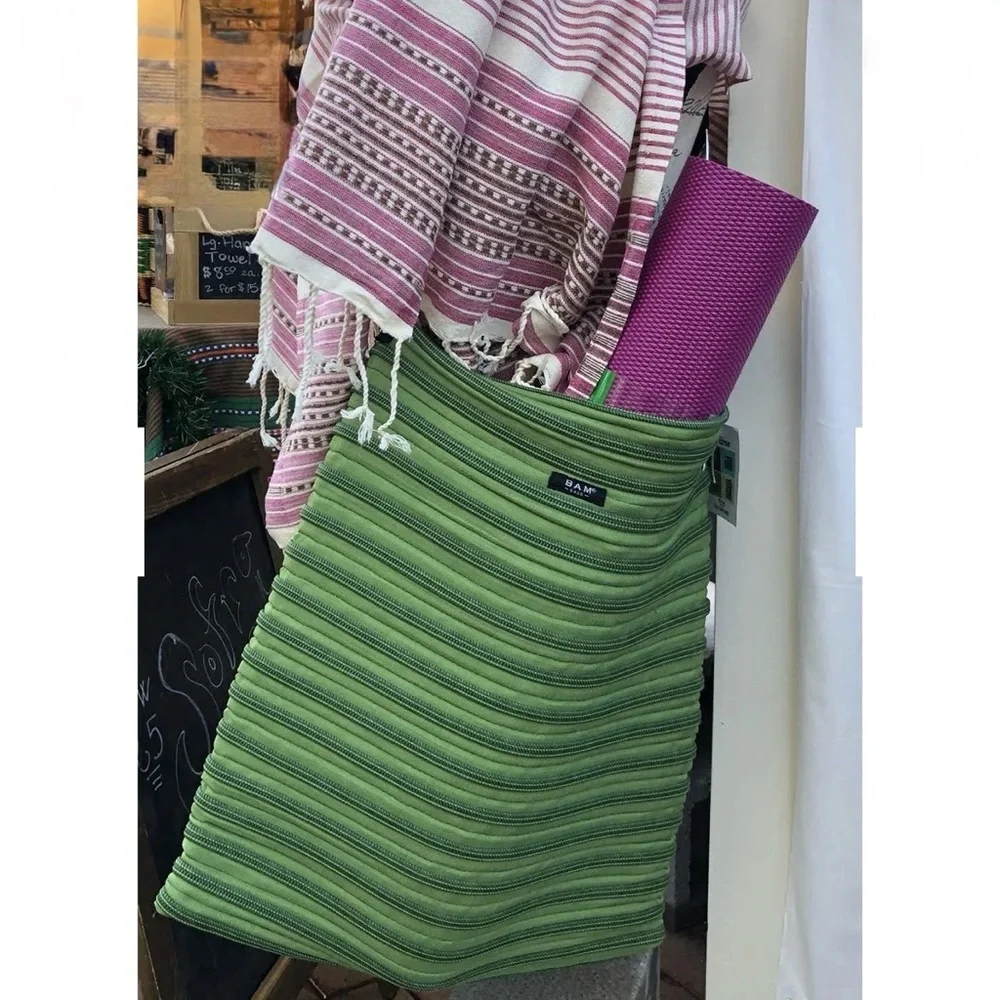 Convertible Crossbody Tote Bag / Backpack in Sage Green